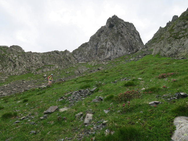 Evelyn zwischen Passo dell' Agnello und Karnischem H&ouml;henweg