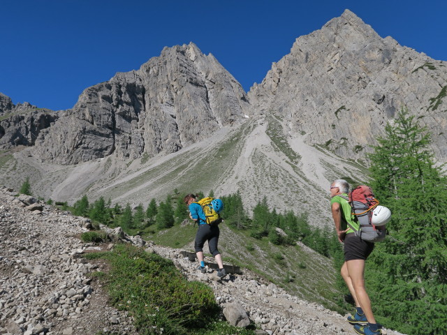 Irene und Josef zwischen Insteinh&uuml;tte und Marcherstein