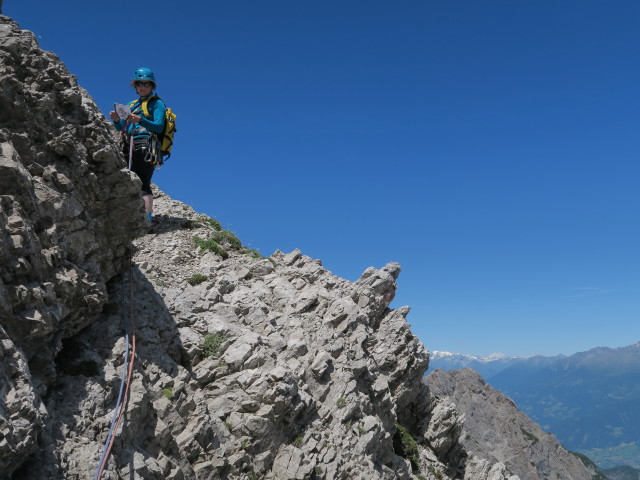 Route 'Haspinger': Irene in der 4. Seill&auml;nge