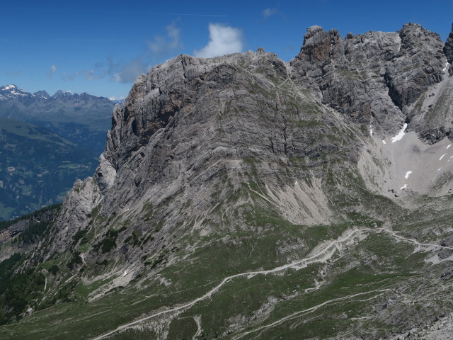 Laserzwand von der Route 'Haspinger' aus