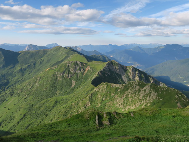 vom Monte Scarniz Richtung S&uuml;den (17. Juli)