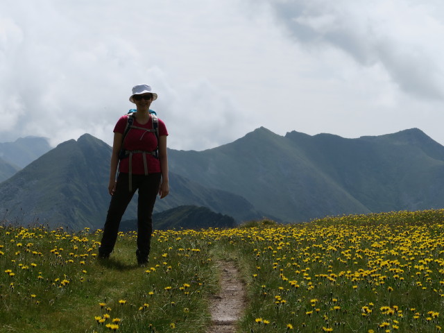 Sabine auf den Etrachb&ouml;den