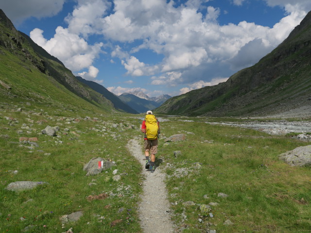 J&ouml;rg am Weg 131 zwischen Berglastal und H&ouml;llenrachen (30. Juli)