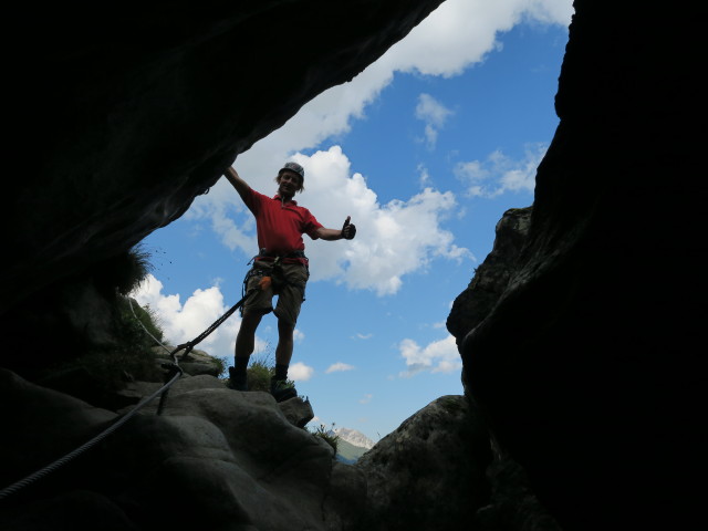 H&ouml;llenrachen-Klettersteig: J&ouml;rg (30. Juli)