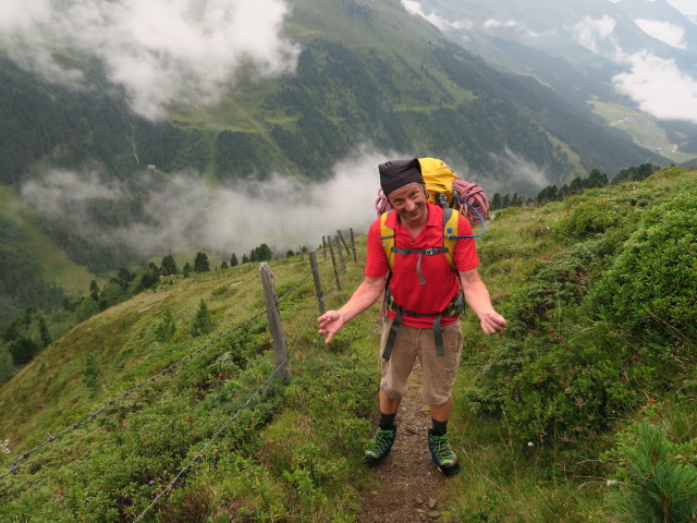J&ouml;rg am Weg 132 zwischen Gro&szlig;em Horntal und Spielgruben (31. Juli)
