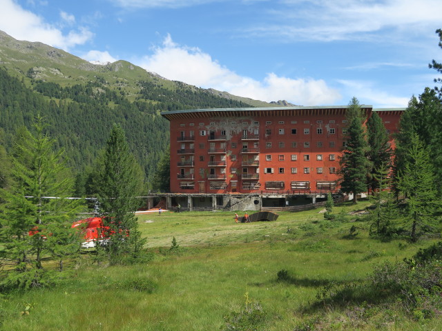 ehemaliges Hotel Paradiso, 2.088 m (6. Aug.)