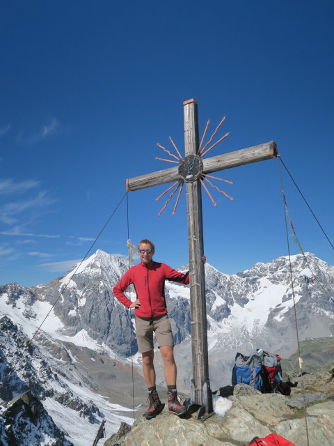 Ich auf der Madritschspitze, 3.265 m (7. Aug.)