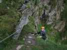Murmele-Klettersteig: Jakob in der Sektion II (6. Aug.)