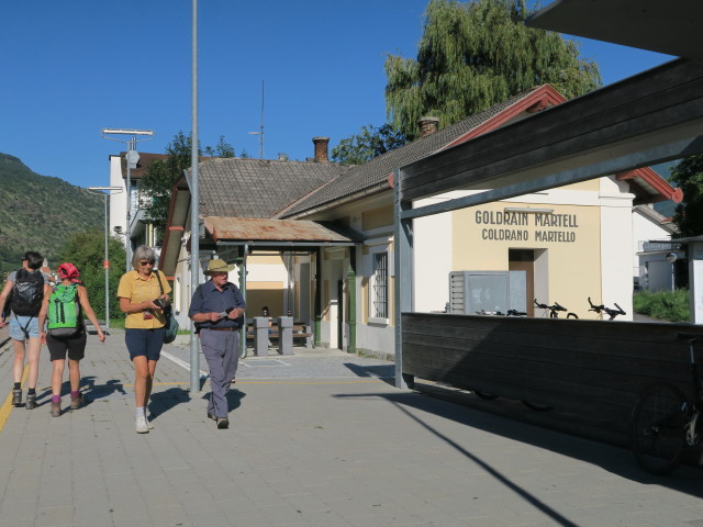 Bahnhof Goldrain, 661 m (7. Aug.)