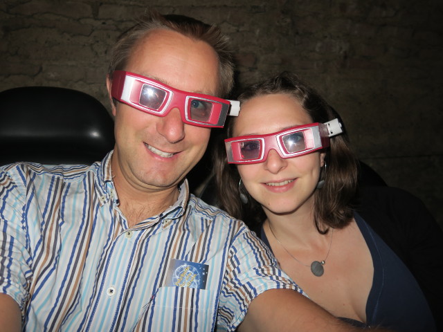Time Travel: Ich und Sabine im 5D-Kino