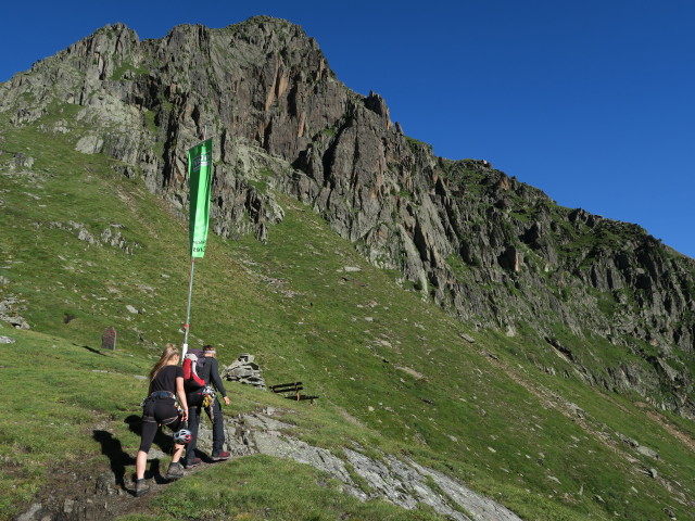 Miriam und Christoph zwischen Dresdner H&uuml;tte und Fernau-Klettersteig (13. Aug.)