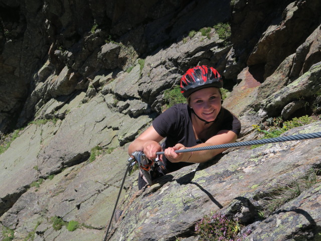 Fernau-Express-Klettersteig: Miriam (13. Aug.)