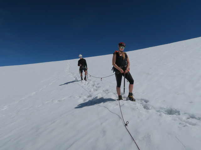 Christoph und Miriam am Sulztalferner (14. Aug.)