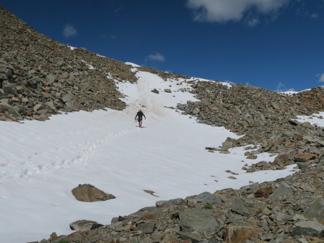 Christoph zwischen W&uuml;tenkarsattel und W&uuml;tenkarsee (14. Aug.)