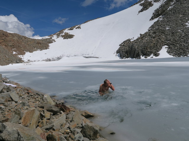 Ich im Wütenkarsee (14. Aug.)
