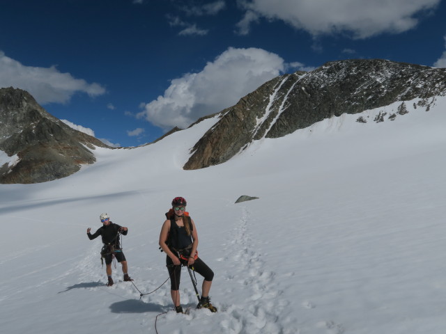 Christoph und Miriam am W&uuml;tenkarferner (14. Aug.)