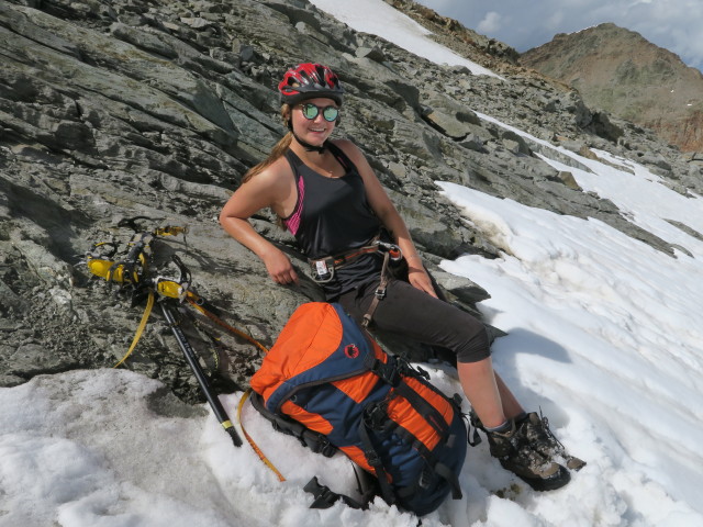 Miriam zwischen W&uuml;tenkarferner und Hochstubaih&uuml;tte (14. Aug.)