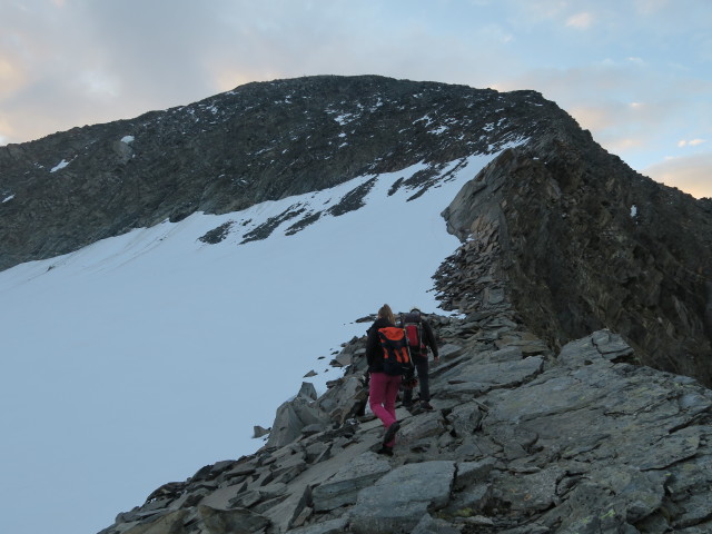 Miriam und Christoph zwischen Hochstubaih&uuml;tte und W&uuml;tenkarferner (15. Aug.)