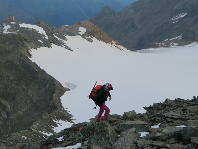 Miriam zwischen W&uuml;tenkarferner und Warenkarseitenspitze (15. Aug.)