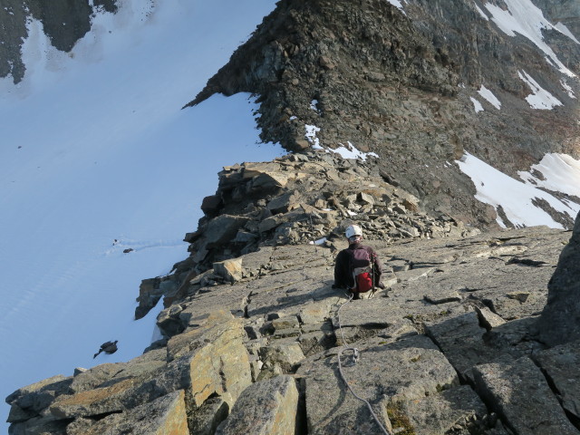 Christoph zwischen Warenkarseitenspitze und Wütenkarferner (15. Aug.)