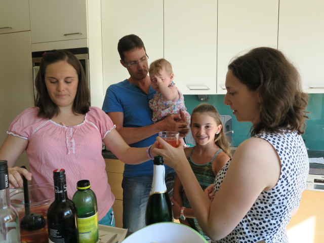 Katrin, Stefan, Emma, Anja Liv und Sabine