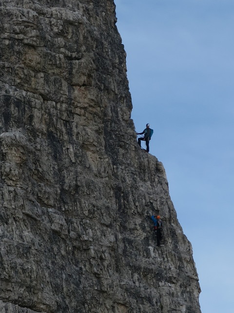 Gro&szlig;e Zinne vom Kleine Zinne-Normalweg aus
