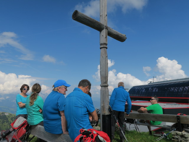 ?, Ilka, Gabriele, Ralf, Richard und ? am Steinbergkogel, 1.972 m (9. Sept.)