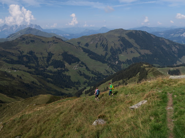 Johanna und Olaf am Weg 14 zwischen Großer Gebra und Kleiner Gebra (10. Sept.)