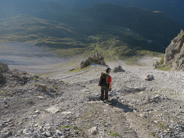 Eric am Weg 113 zwischen Alpenklubscharte und Adolf-Pichler-H&uuml;tte (24. Sept.)