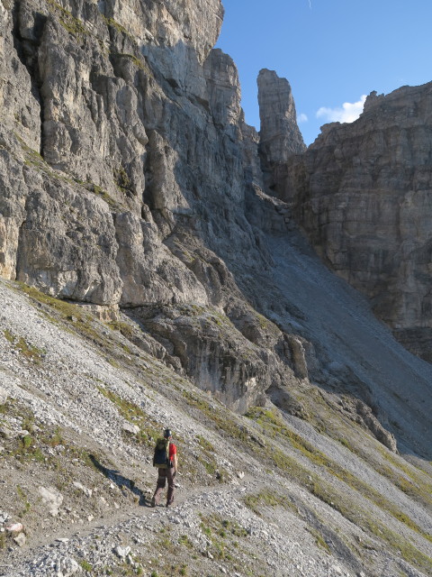 Eric am Weg 113 zwischen Alpenklubscharte und Adolf-Pichler-H&uuml;tte (24. Sept.)