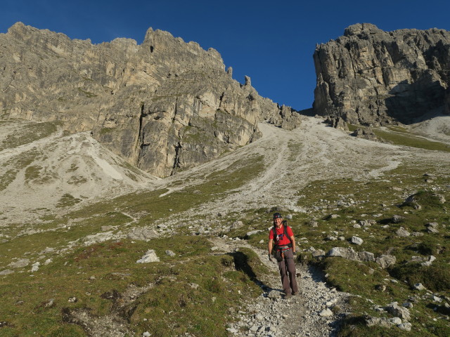 Eric am Weg 113 zwischen Alpenklubscharte und Adolf-Pichler-H&uuml;tte (24. Sept.)