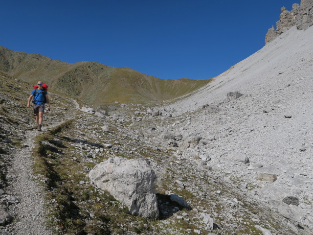 Eric zwischen Schlicker See und Starkenburger H&uuml;tte (25. Sept.)