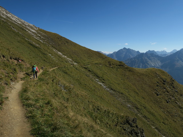 Eva-Maria am Weg 116 zwischen Schlicker See und Starkenburger H&uuml;tte (25. Sept.)