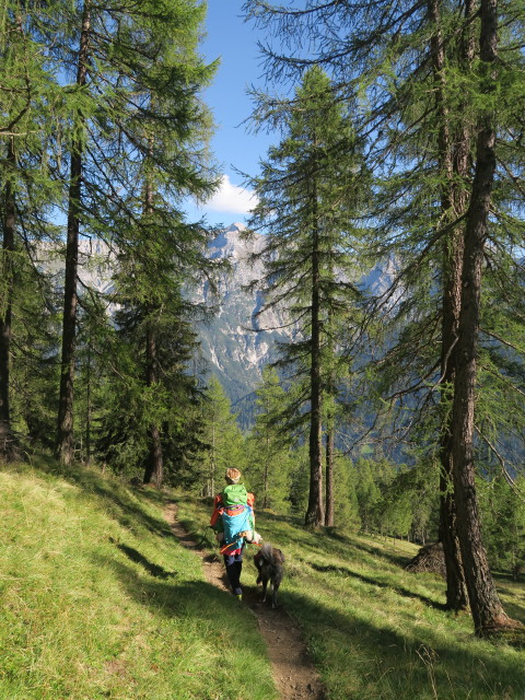 Eva-Maria am Weg 115 zwischen Sch&ouml;negg und Bachertal (25. Sept.)