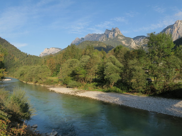 Saalach von der Reiterbr&uuml;cke aus (30. Sept.)