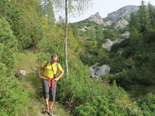 Axel am Loferer Steig zwischen Hochgscheid-Sattel und Jagdh&uuml;tte Hochgscheid (1. Okt.)