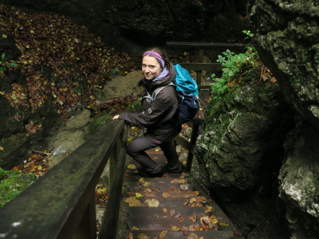 Sabine in der Steinwandklamm