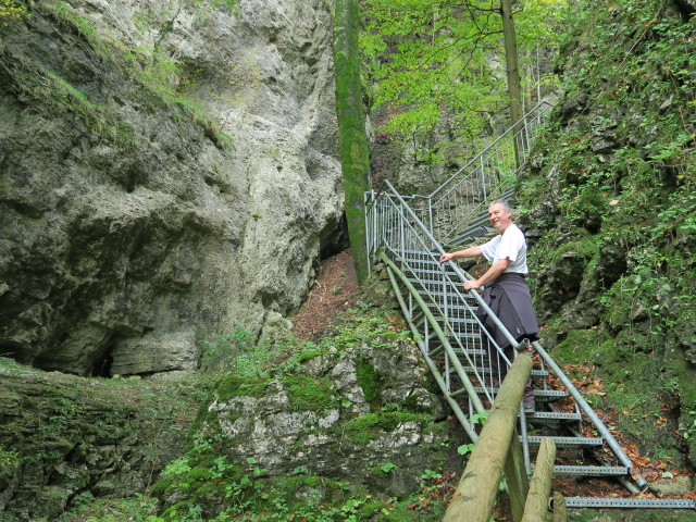 Erich am &Ouml;tscherrundweg zwischen Schindlh&uuml;tte und &Ouml;tscher-Tropfsteinh&ouml;hle