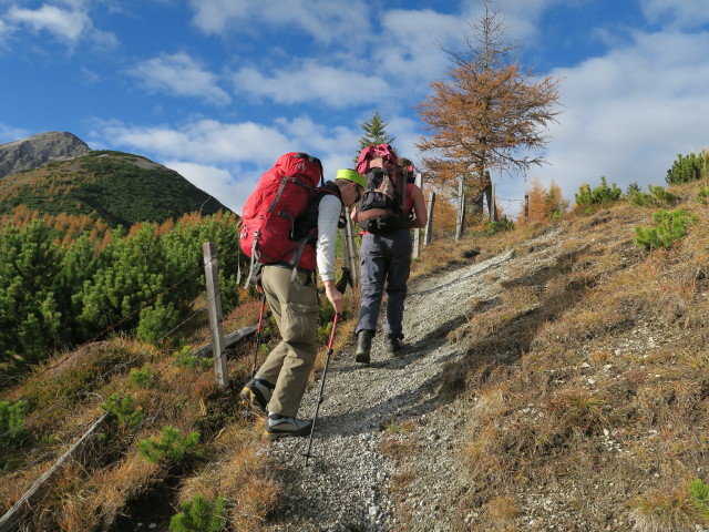Christoph und Gudrun zwischen Wei&szlig;er Wand und Blaser (29. Okt.)
