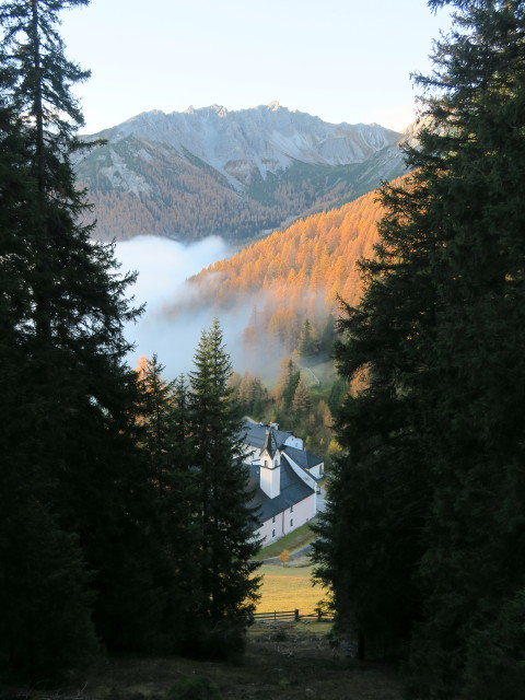 Maria Waldrast von der Auffindungskapelle aus (30. Okt.)