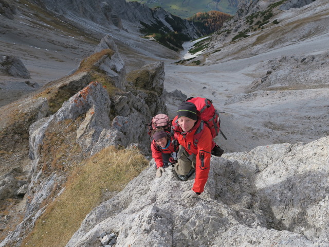 Gudrun und Christoph zwischen Serles und Serlesj&ouml;chl (30. Okt.)