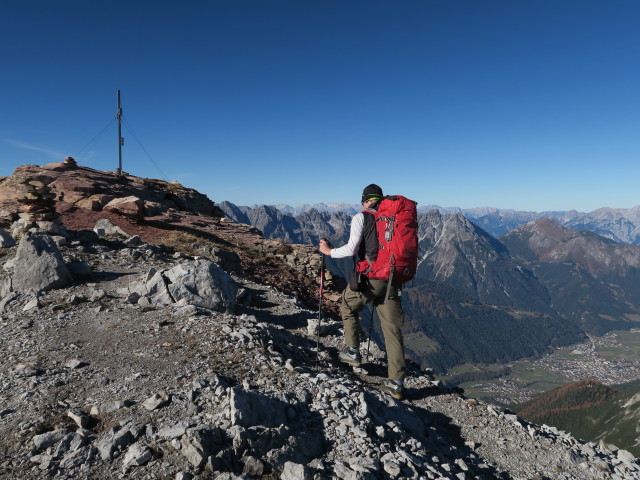 Christoph zwischen Kugelwand und Kesselspitze (31. Okt.)