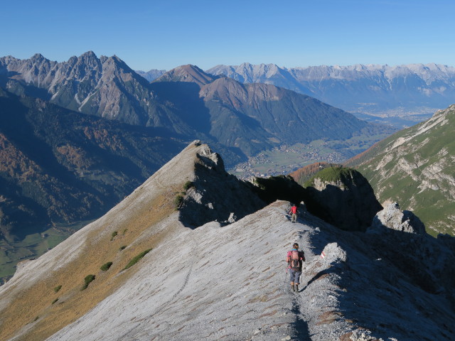 Gudrun und Christoph zwischen Kesselspitze und Kampl (31. Okt.)