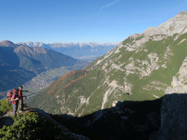 Gudrun und Christoph zwischen Kesselspitze und Kampl (31. Okt.)
