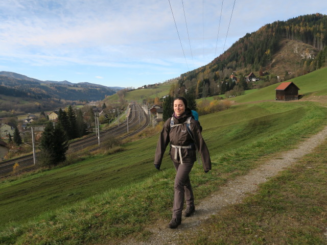 Sabine zwischen Bahnhof Spital am Semmering und Probststeig