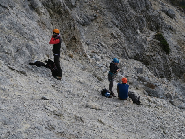 Christiane und Michael am Holzknechtsteig beim Haid-Klettersteig