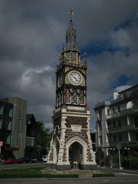 Victoria Clock Tower in Christchurch (13. Nov.)