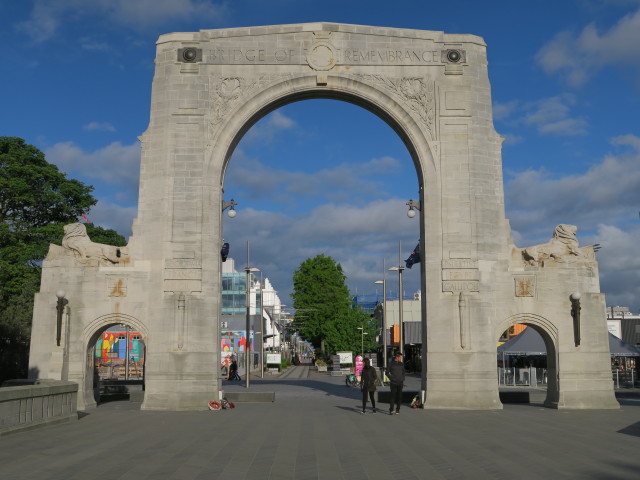 Bridge of Remembrance in Christchurch (13. Nov.)