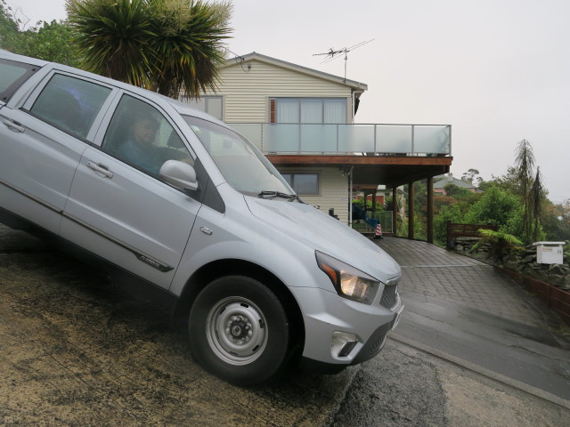 Papa in der Baldwin Street in Dunedin (16. Nov.)