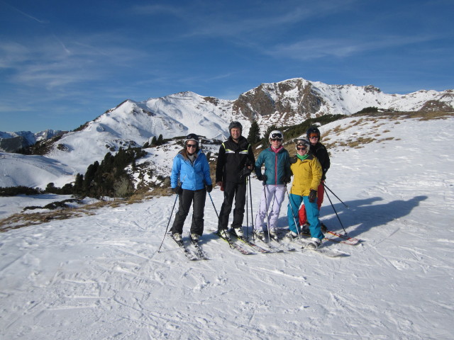 Cornelia, ich, Christina, Angelika, Ylvie bei der Bergstation der Zentralbahn, 1.997 m